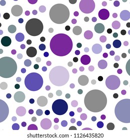 Dark Pink, Blue vector seamless layout with circle shapes. Illustration with set of shining colorful abstract circles. Pattern can be used for futuristic ad, booklets.