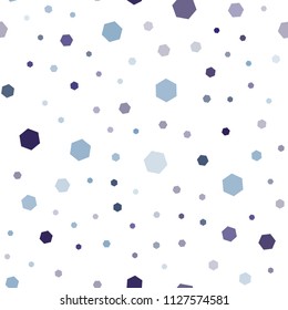 Dark Pink, Blue vector seamless pattern with colorful hexagons. Abstract illustration with colorful hexagons. New template for your brand book.