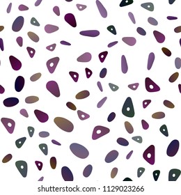 Dark Pink, Blue vector seamless cover in polygonal style with circles. Illustration with set of colorful circles, triangles. Best design for your ad, poster, banner.