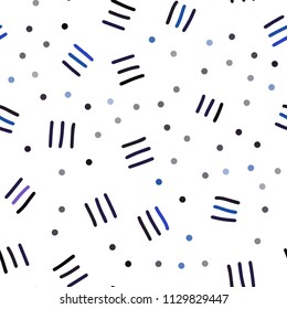 Dark Pink, Blue vector seamless pattern with abstract lines. Trendy seamless illustration with abstract lines. Trendy design for wallpaper, fabric makers.