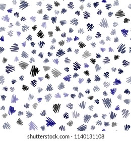 Dark Pink, Blue vector seamless cover with stright stripes. Glitter abstract illustration with colored sticks. Best design for your ad, poster, banner.