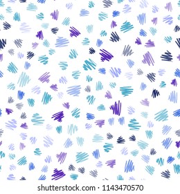Dark Pink, Blue vector seamless template with repeated sticks. Lines on blurred abstract background with gradient. Pattern for ads, posters, banners.