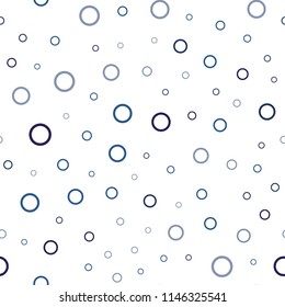 Dark Pink, Blue vector seamless background with bubbles. Abstract illustration with colored bubbles in nature style. Pattern can be used for ads, leaflets.