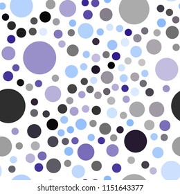 Dark Pink, Blue vector seamless layout with circle shapes. Illustration with set of shining colorful abstract circles. Pattern can be used for futuristic ad, booklets.