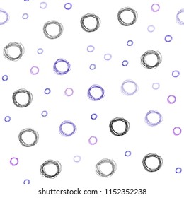 Dark Pink, Blue vector seamless cover with spots. Blurred decorative design in abstract style with bubbles. Beautiful design for your business advert.