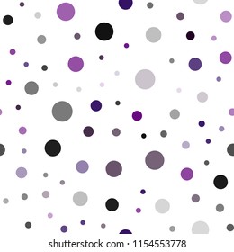 Dark Pink, Blue vector seamless backdrop with dots. Beautiful colored illustration with blurred circles in nature style. Pattern for design of window blinds, curtains.