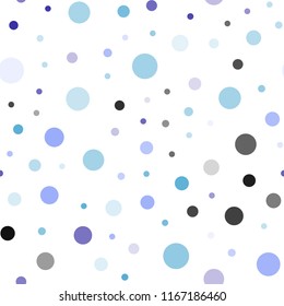 Dark Pink, Blue vector seamless backdrop with dots. Glitter abstract illustration with blurred drops of rain. Trendy design for wallpaper, fabric makers.