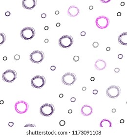 Dark Pink, Blue vector seamless cover with spots. Modern abstract illustration with colorful water drops. Completely new template for your brand book.