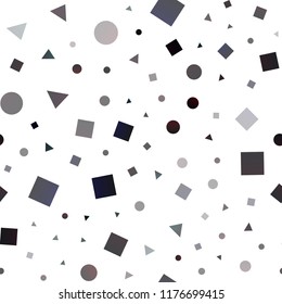 Dark Pink, Blue vector seamless texture in poly style with circles, cubes. Abstract gradient illustration with circles, triangles, cubes. Design for textile, fabric, wallpapers.