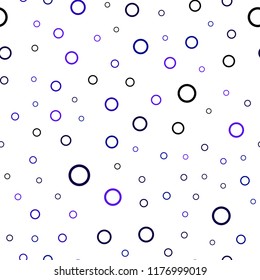 Dark Pink, Blue vector seamless texture with disks. Blurred decorative design in abstract style with bubbles. Pattern can be used as texture of wallpapers.
