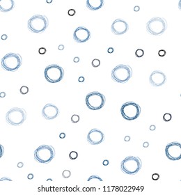 Dark Pink, Blue vector seamless pattern with spheres. Abstract illustration with colored bubbles in nature style. Beautiful design for your business advert.