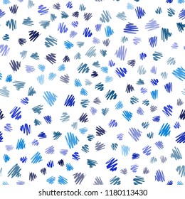 Dark Pink, Blue vector seamless background with straight lines. Glitter abstract illustration with colored sticks. Pattern for ads, posters, banners.