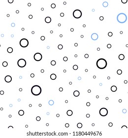 Dark Pink, Blue vector seamless texture with disks. Abstract illustration with colored bubbles in nature style. New design for ad, poster, banner of your website.