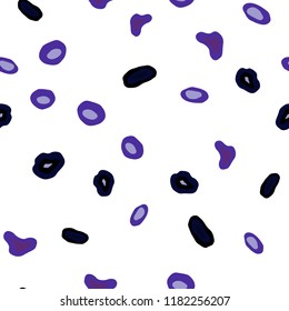 Dark Pink, Blue vector seamless backdrop with dots. Abstract illustration with colored bubbles in nature style. Pattern for design of fabric, wallpapers.