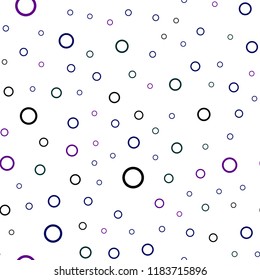 Dark Pink, Blue vector seamless backdrop with dots. Modern abstract illustration with colorful water drops. Pattern can be used for ads, leaflets.