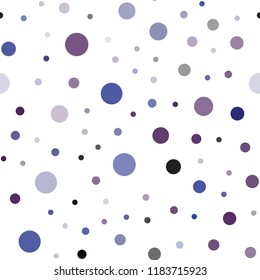 Dark Pink, Blue vector seamless backdrop with dots. Blurred decorative design in abstract style with bubbles. Template for business cards, websites.