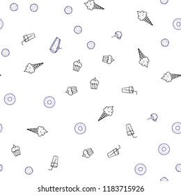 Dark Pink, Blue vector seamless cover with cuisine gourmet. Glitter abstract sketch with gourmet food. Pattern for ads of breakfast, lunch, dinner.