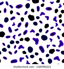 Dark Pink, Blue vector seamless texture with disks. Beautiful colored illustration with blurred circles in nature style. Pattern for trendy fabric, wallpapers.