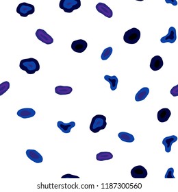 Dark Pink, Blue vector seamless texture with disks. Illustration with set of shining colorful abstract circles. Pattern for trendy fabric, wallpapers.