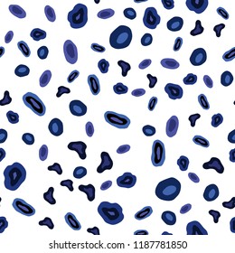 Dark Pink, Blue vector seamless background with bubbles. Illustration with set of shining colorful abstract circles. Pattern for design of window blinds, curtains.