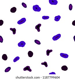 Dark Pink, Blue vector seamless template with circles. Blurred bubbles on abstract background with colorful gradient. Pattern for design of window blinds, curtains.