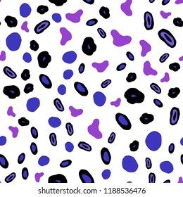 Dark Pink, Blue vector seamless pattern with spheres. Illustration with set of shining colorful abstract circles. Pattern for design of fabric, wallpapers.