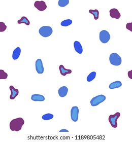 Dark Pink, Blue vector seamless pattern with spheres. Abstract illustration with colored bubbles in nature style. Template for business cards, websites.