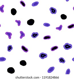 Dark Pink, Blue vector seamless texture with disks. Blurred bubbles on abstract background with colorful gradient. Template for business cards, websites.