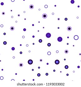 Dark Pink, Blue vector seamless texture with disks. Abstract illustration with colored bubbles in nature style. Pattern for trendy fabric, wallpapers.