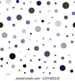 Dark Pink, Blue vector seamless background with bubbles. Illustration with set of shining colorful abstract circles. Pattern for trendy fabric, wallpapers.