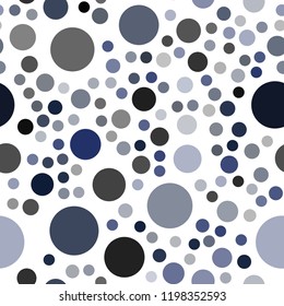 Dark Pink, Blue vector seamless pattern with spheres. Abstract illustration with colored bubbles in nature style. New design for ad, poster, banner of your website.