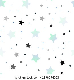Dark Pink, Blue vector seamless texture with beautiful stars. Shining colored illustration with stars. The pattern can be used for wrapping gifts.