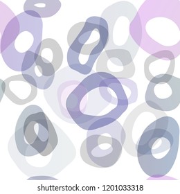 Dark Pink, Blue vector seamless template with spots. Colorful illustration with blurred circles in nature style. Pattern for trendy fabric, wallpapers.