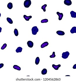Dark Pink, Blue vector seamless background with bubbles. Illustration with set of shining colorful abstract circles. Pattern for design of fabric, wallpapers.