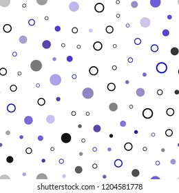Dark Pink, Blue vector seamless backdrop with dots. Abstract illustration with colored bubbles in nature style. Template for business cards, websites.