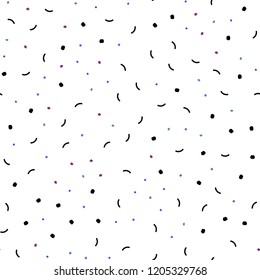 Dark Pink, Blue vector seamless cover with spots, lines. Glitter abstract illustration with connection of triangle structure. Pattern for trendy fabric, wallpapers.