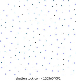 Dark Pink, Blue vector seamless cover with spots. Blurred bubbles on abstract background with colorful gradient. Template for business cards, websites.