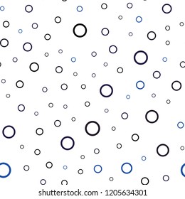 Dark Pink, Blue vector seamless template with circles. Blurred decorative design in abstract style with bubbles. Pattern can be used for ads, leaflets.