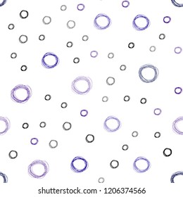 Dark Pink, Blue vector seamless template with circles. Blurred bubbles on abstract background with colorful gradient. New design for ad, poster, banner of your website.
