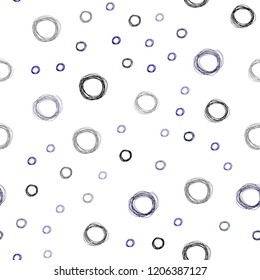 Dark Pink, Blue vector seamless backdrop with dots. Beautiful colored illustration with blurred circles in nature style. Completely new template for your brand book.