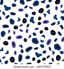 Dark Pink, Blue vector seamless texture with disks. Illustration with set of shining colorful abstract circles. Pattern for trendy fabric, wallpapers.