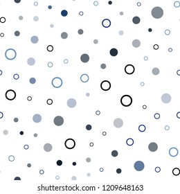 Dark Pink, Blue vector seamless background with bubbles. Modern abstract illustration with colorful water drops. Trendy design for wallpaper, fabric makers.