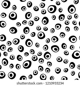 Dark Pink, Blue vector seamless background with bubbles. Glitter abstract illustration with blurred drops of rain. Pattern for design of fabric, wallpapers.
