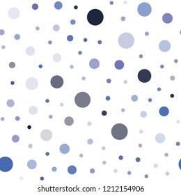 Dark Pink, Blue vector seamless cover with spots. Blurred decorative design in abstract style with bubbles. Template for business cards, websites.
