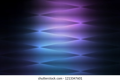 Dark Pink, Blue vector seamless layout with lines, rectangles. Rectangles on abstract background with colorful gradient. Pattern for design of window blinds, curtains.