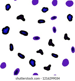 Dark Pink, Blue vector seamless texture with disks. Illustration with set of shining colorful abstract circles. Design for textile, fabric, wallpapers.