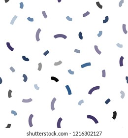 Dark Pink, Blue vector seamless background with bent ribbons. Glitter abstract illustration with wry lines. Textured wave pattern for backgrounds.