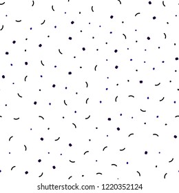 Dark Pink, Blue vector seamless template with circles, triangles. Design with connection of dots and lines on colorful background. Pattern for design of window blinds, curtains.