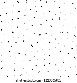 Dark Pink, Blue vector seamless cover with spots, lines. Design with connection of dots and lines on colorful background. Pattern for trendy fabric, wallpapers.