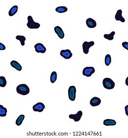 Dark Pink, Blue vector seamless texture with disks. Blurred bubbles on abstract background with colorful gradient. Pattern for design of window blinds, curtains.